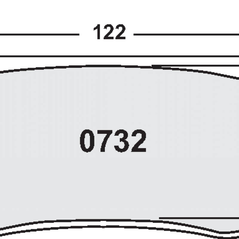 Sprint / medium distance compound with smooth bite. Race brake pads - Chevrolet
Corvetterear pad